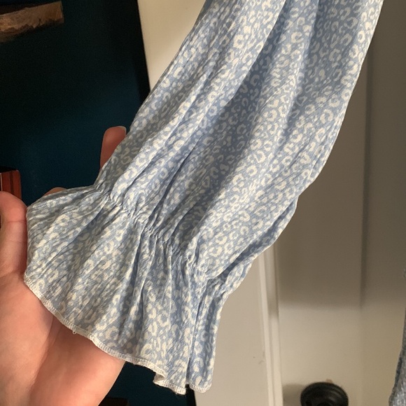 Adorable Subtle Leopard Print Tiered Dress - Picture 2 of 4